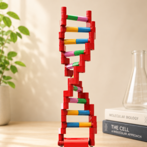 Brick-Built DNA Double Helix with Light Brick - Classic